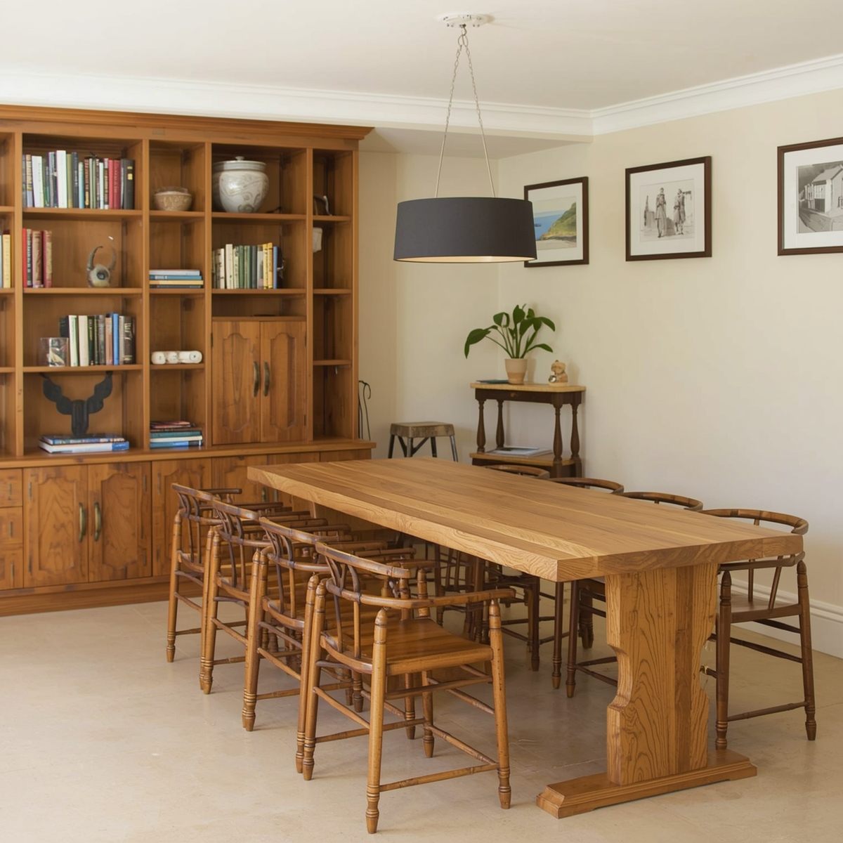 Glass & Steel Console